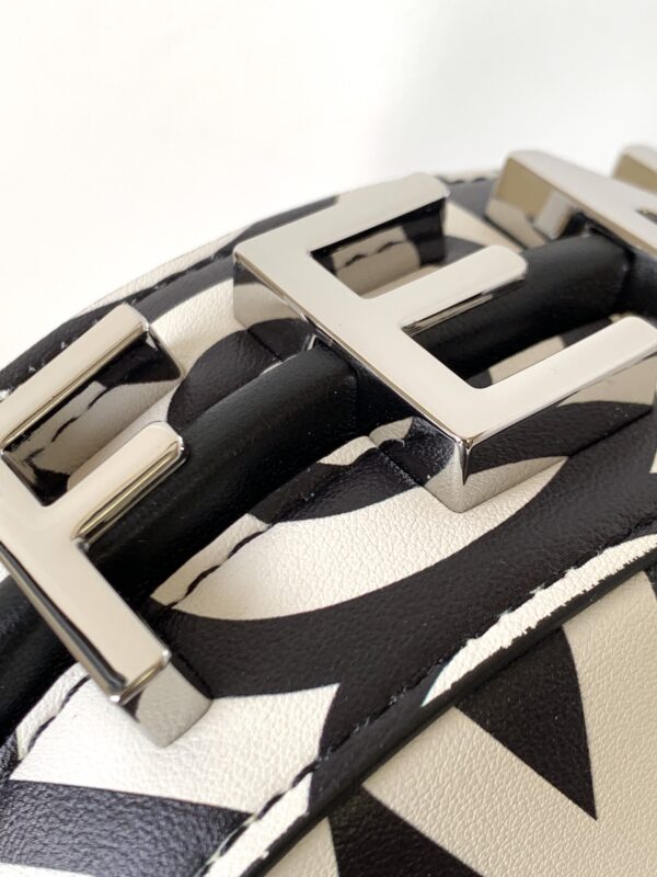 Fendi Roma and Marc HandBag - Black/White 44212 - Image 2