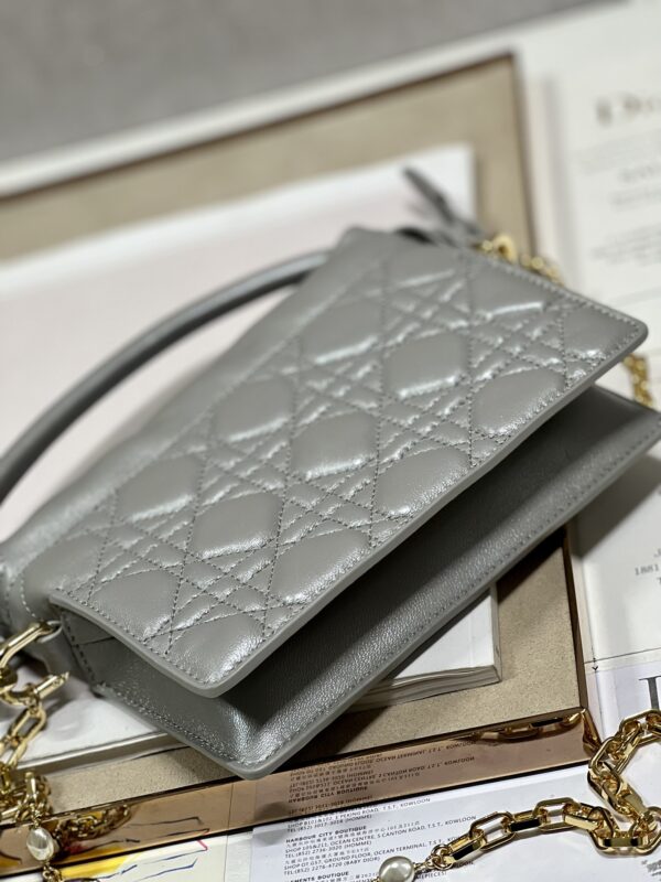 DIOR Lady Mini Bag - Metal Gray 90512 - Image 2