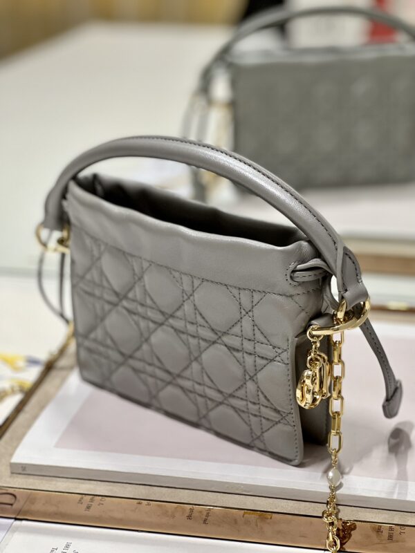DIOR Lady Mini Bag - Metal Gray 90512 - Image 5