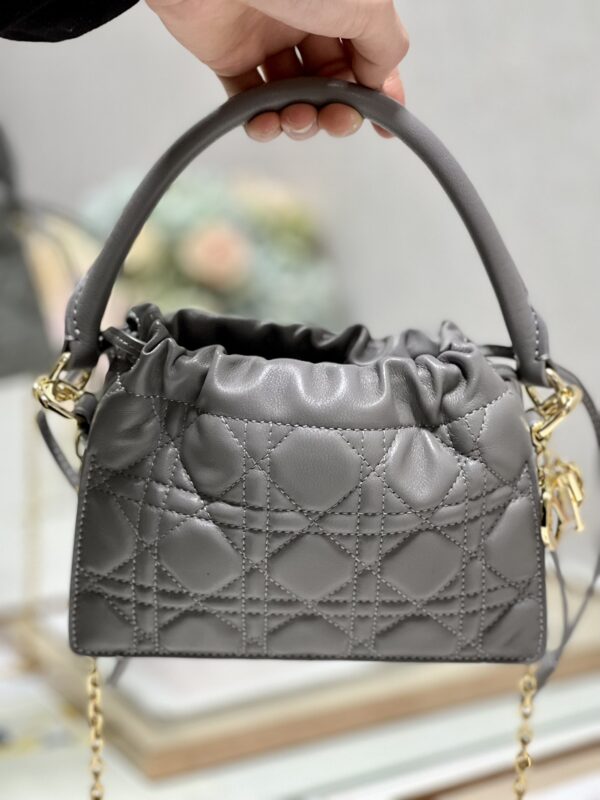 DIOR Lady Mini Bag - Dark Gray 24532 - Image 2