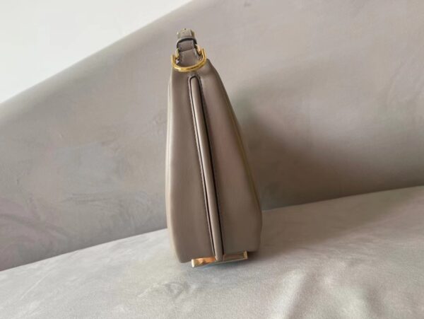 Fendi Praphy Underarm Small Bag - Gray 20230 - Image 4