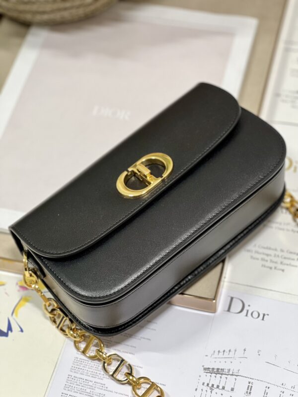 Dior Montaigne Avenue Enamel Chain Handbag - Black 48127 - Image 3