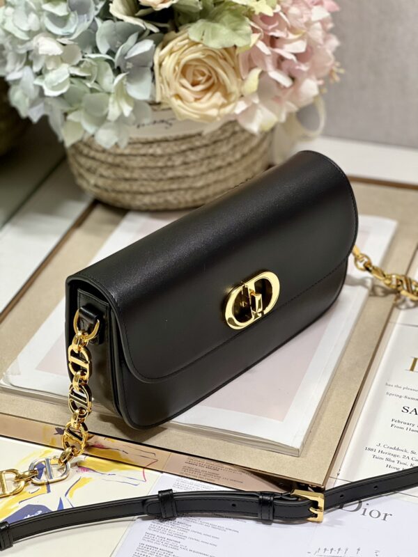 Dior Montaigne Avenue Enamel Chain Handbag - Black 48127 - Image 5