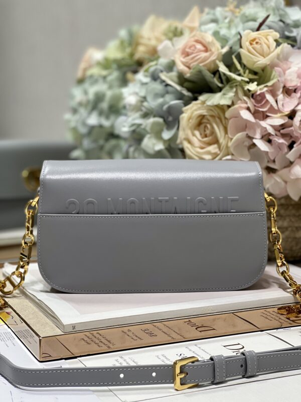 Dior Montaigne Avenue Enamel Chain Handbag -  Gray 51980 - Image 5