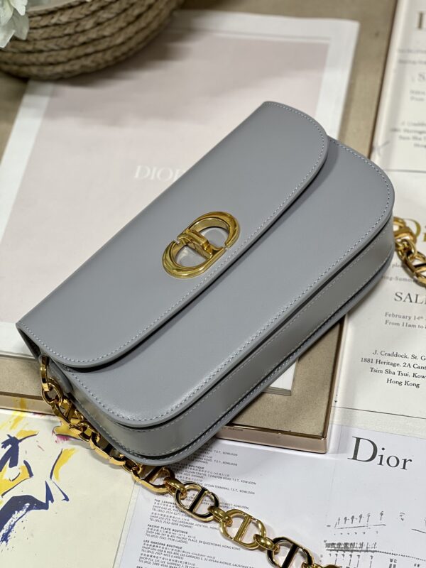 Dior Montaigne Avenue Enamel Chain Handbag -  Gray 51980 - Image 4