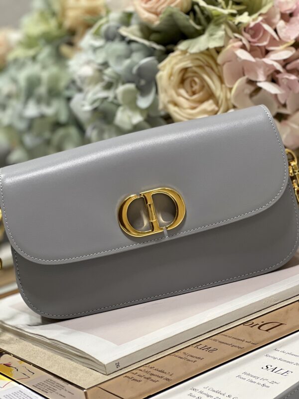 Dior Montaigne Avenue Enamel Chain Handbag -  Gray 51980 - Image 3