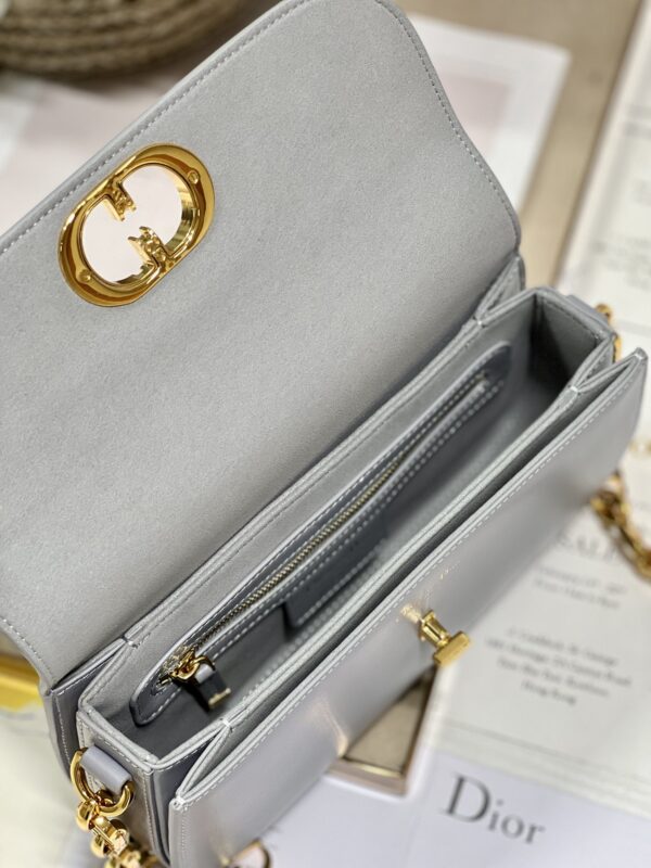 Dior Montaigne Avenue Enamel Chain Handbag -  Gray 51980 - Image 2