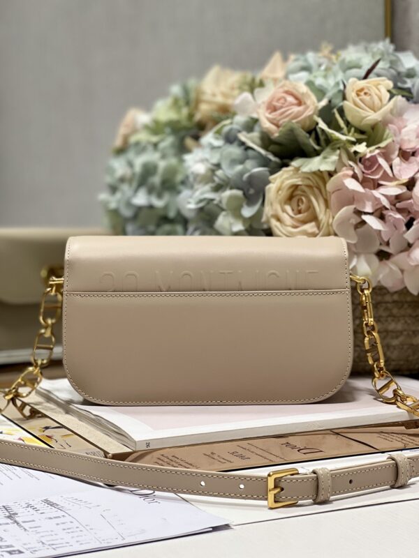 Dior Montaigne Avenue Enamel Chain Handbag - Ivory Gray 64394 - Image 4