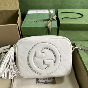 Gucci Blondie Small Leather Shoulder Bag – White 23893