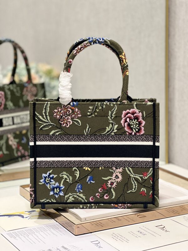 Dior Mini Book Tote Shopping Bag - Green 21999 - Image 4