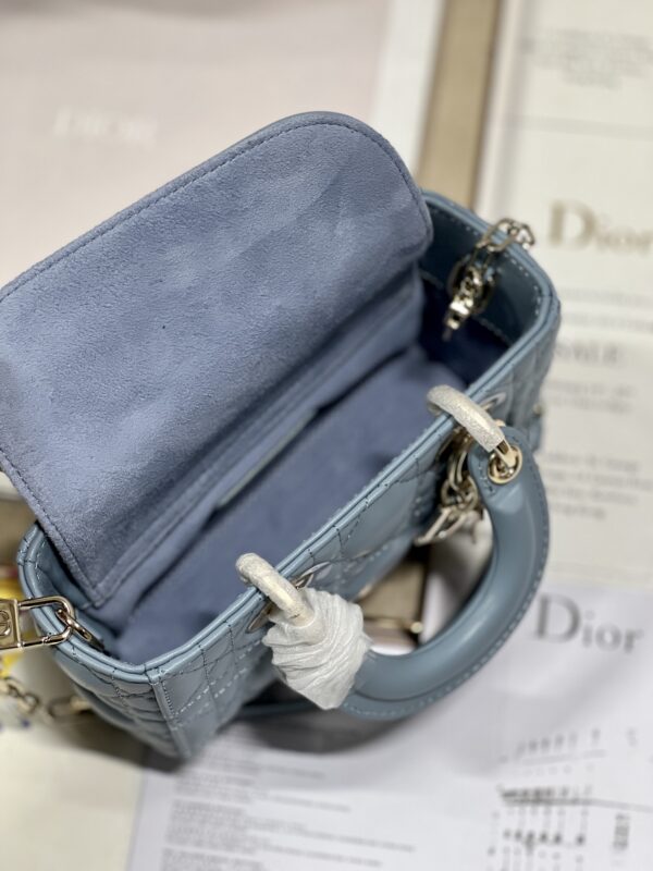 Dior Mini Horizontal Princess Diana Bag - Blue 23999 - Image 2