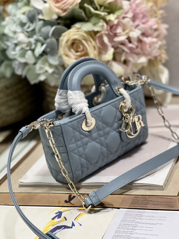 Dior Mini Horizontal Princess Diana Bag - Blue 23999 - Image 5