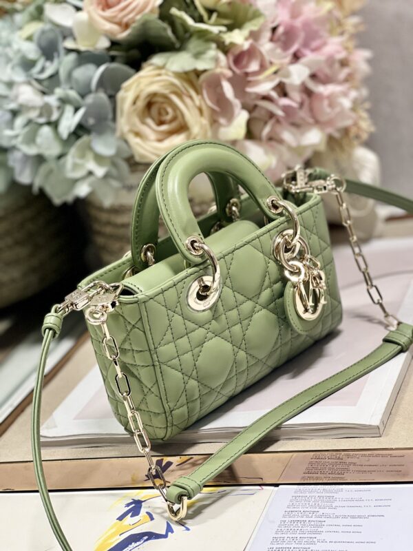 Dior Mini Horizontal Princess Diana Bag - Green 54716 - Image 5