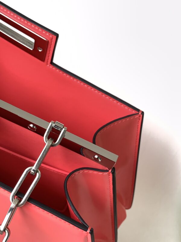 Fendi Peekaboo Cut Medium Bag - Peach 88257 - Image 4