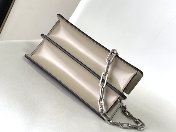 Fendi Peekaboo Cut Small Bag - Gray 24745 - Image 4