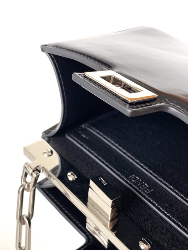Fendi Peekaboo Cut Small Bag - Black 53042 - Image 2