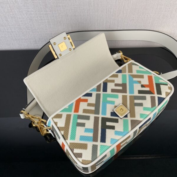 Fendi Vertigo Colorful Logo Embroidery Pattern Handbag 79961 - Image 2