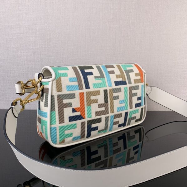 Fendi Vertigo Colorful Logo Embroidery Pattern Handbag 79961 - Image 4