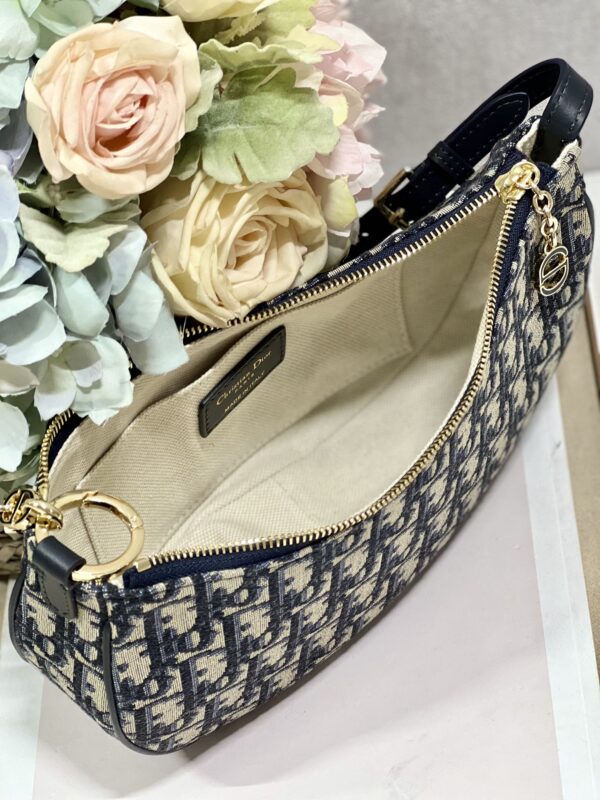 Dior CD LOUNGE Moon Handbag 'Bran' - White/Black 56774 - Image 3