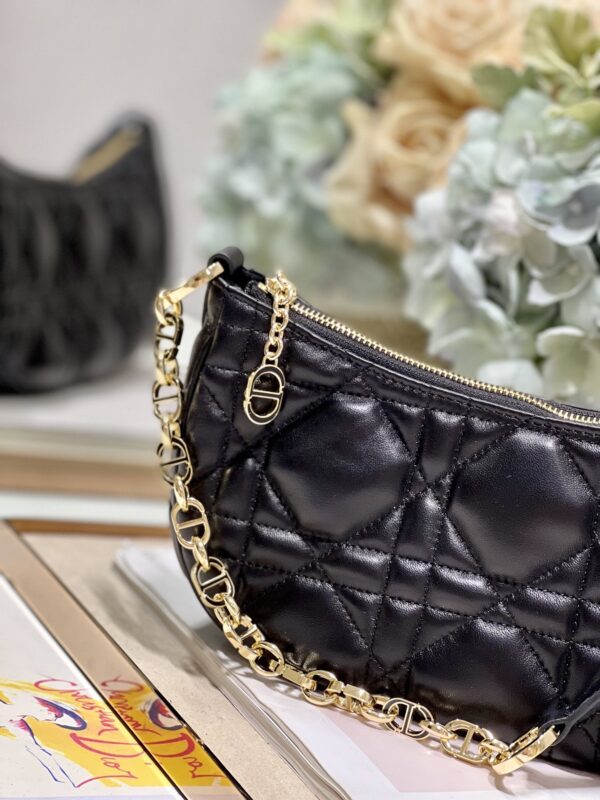 Dior CD LOUNGE Moon Handbag - Black 20229 - Image 5