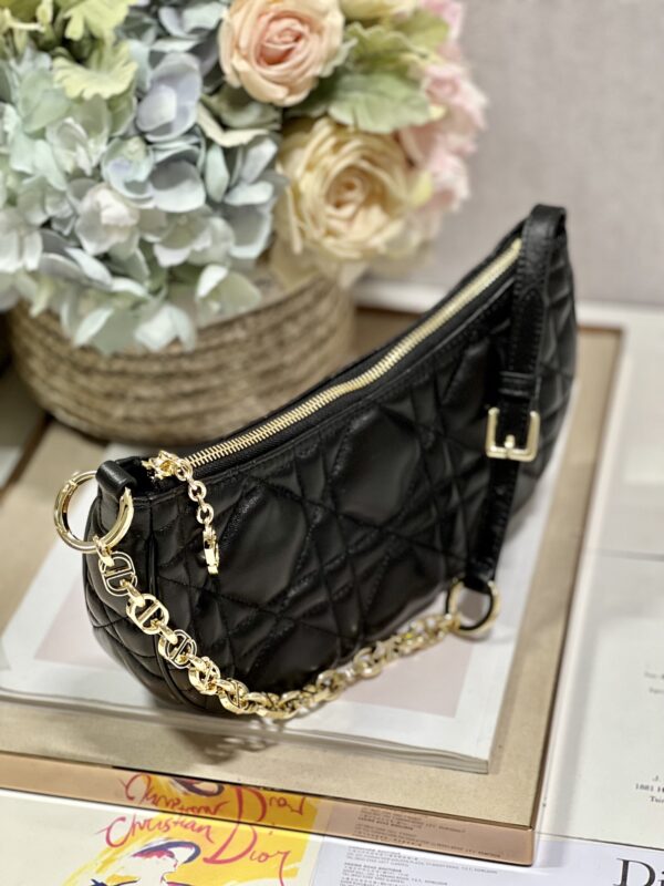 Dior CD LOUNGE Moon Handbag - Black 20229 - Image 2