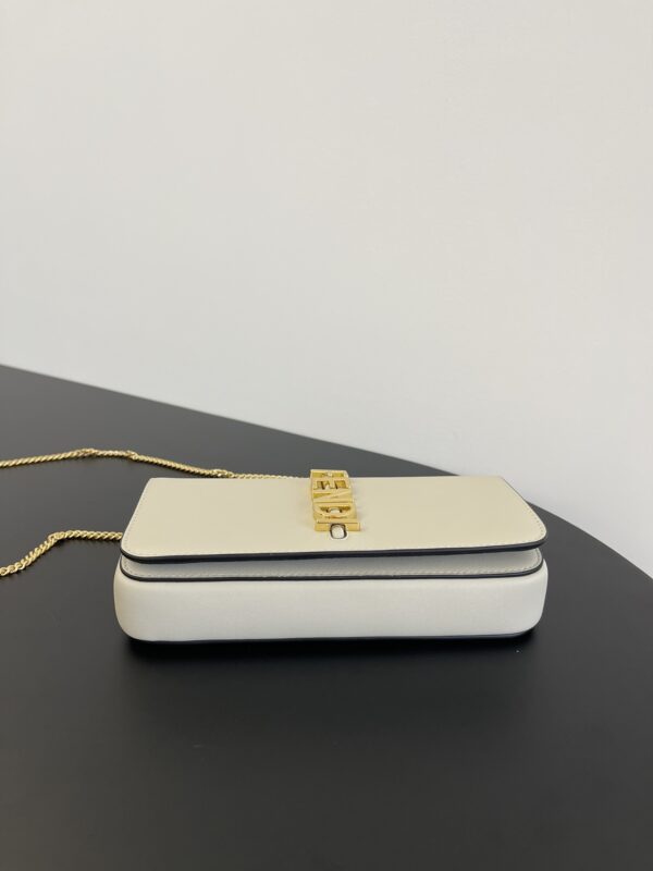 Fendi Graphy's New Chain Bag - White 68359 - Image 2