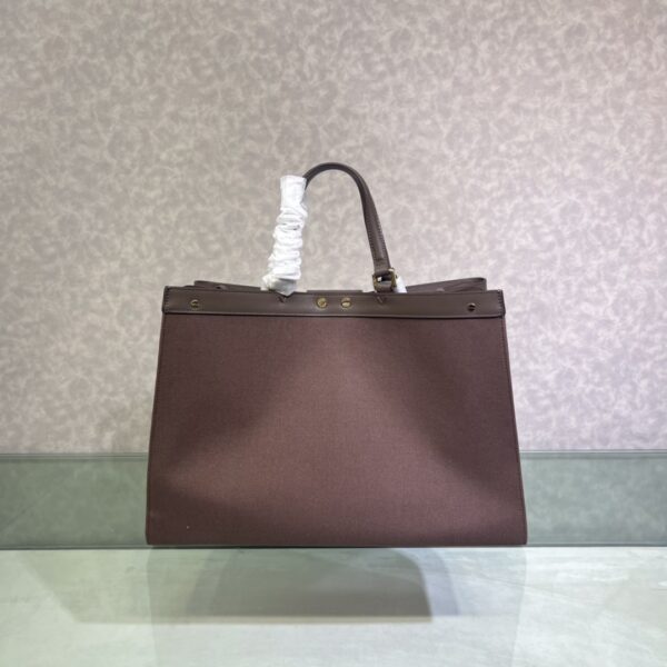 Fendi Peekaboo X-Tote Medium Handbag - Brown 83518 - Image 5