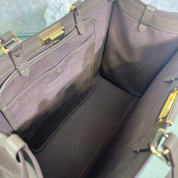 Fendi Peekaboo X-Tote Medium Handbag - Brown 83518 - Image 3