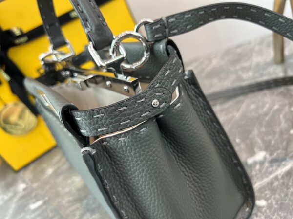 Fendi Peekaboo Handbag - Gray 51708 - Image 3
