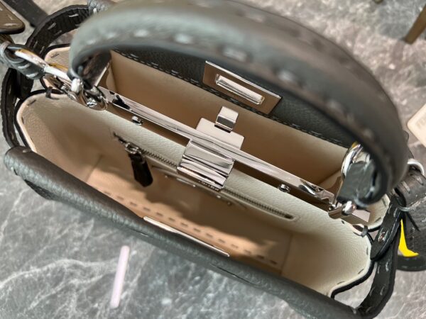 Fendi Peekaboo Handbag - Gray 51708 - Image 4