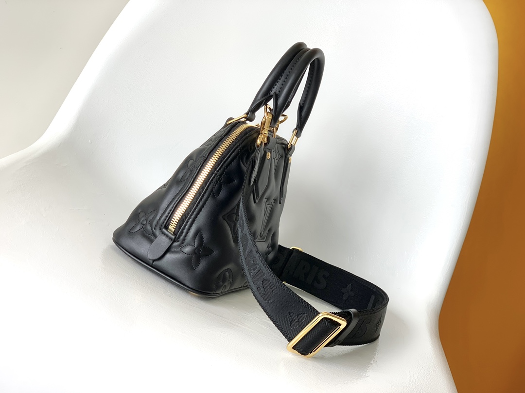 Louis Vuitton Alma BB Handbag - Black 62896 - Image 5