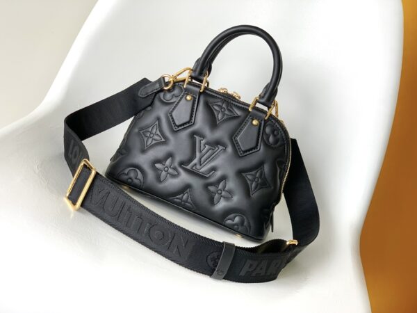Louis Vuitton Alma BB Handbag - Black 62896 - Image 4