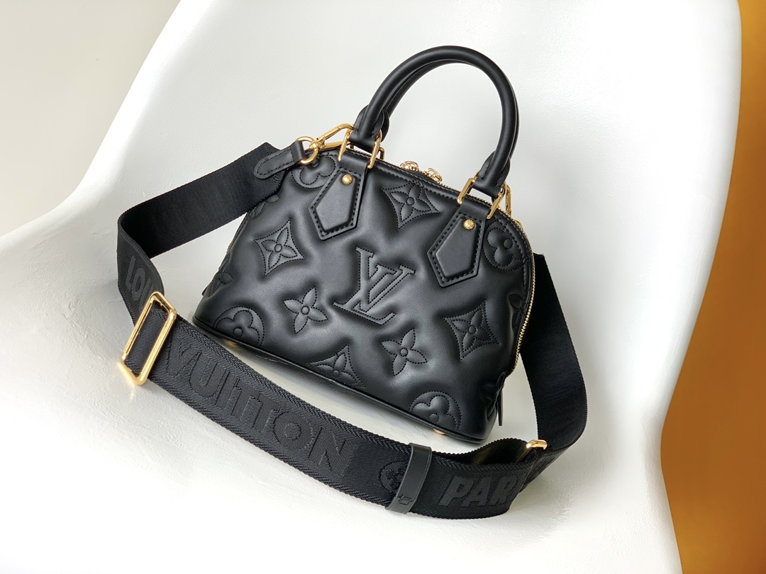 Louis Vuitton Alma BB Handbag - Black 62896 - Image 4