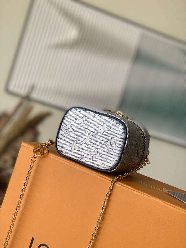Louis Vuitton Micro Vanity Handbag - Silver 13566 - Image 3
