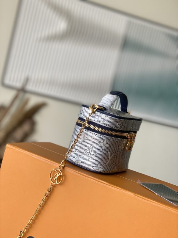 Louis Vuitton Micro Vanity Handbag - Silver 13566 - Image 5