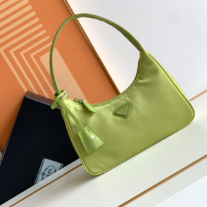 Prada Hobo Kendou's Shoulder Bags - Parrot Green 75905