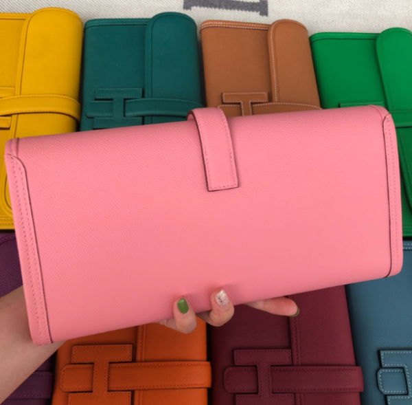 Hermes Epsom Turtledove Handbag - 3Q Pink 12268 - Image 5