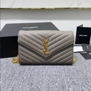 YSL Yves Saint Laurent Clutch Bag - Gray 36679