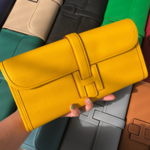 Hermes Epsom Turtledove Handbag - Amber Yellow 57375