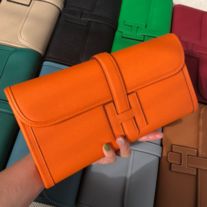 Hermes Epsom Turtledove Handbag - Orange 47256