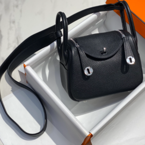 Hermes Mini Lindy Handbags - Black 62805