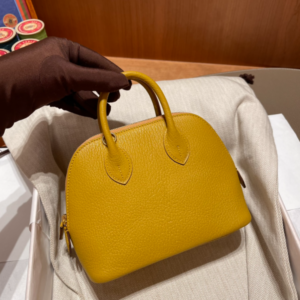 Hermes Mini Bolide Cute Little Shell Bag - Amber Yellow Jaune Amber 84458
