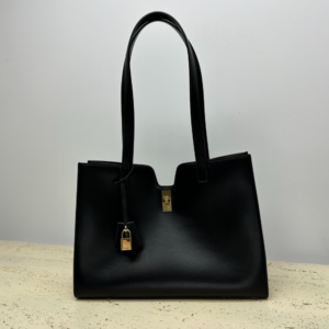 Celine Cabas 16 Smooth Cow Leather Handbag - Black 85094