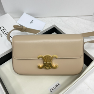 Celine Triomphe Shiny Cow Leather Shoulder Bag - Skin 91486