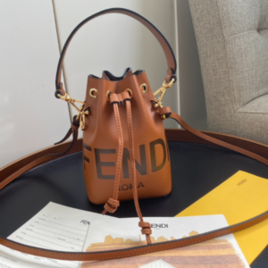 Fendi Mon Tresor Small Bucket Bag - Brown 21456