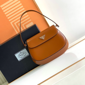 Prada Small Armpit Bag - Clamshell Caramel 32991
