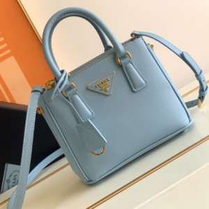 Prada Galleria Mini Killer Handbag - Light Blue 50249
