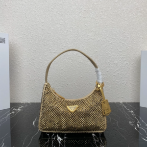 Prada Flash Diamond Hobo handbag - Gold 28620