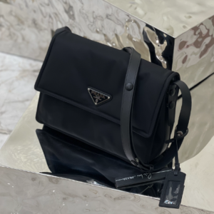Prada Popular Medium Messenger Bag - Black 10798