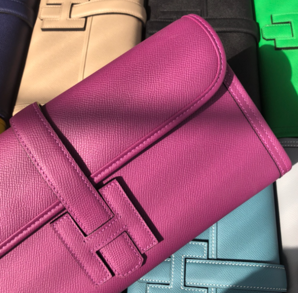 Hermes Epsom Turtledove Handbag - Sea Anemone Purple 63876 - Image 4